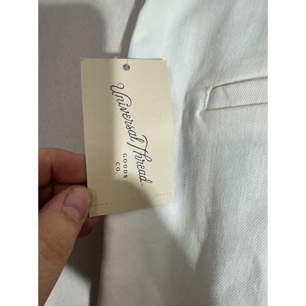 Universal Thread Women’s High Rise Wide Leg Pants 14 White Casual Relaxed NWT - Picture 3 of 4
